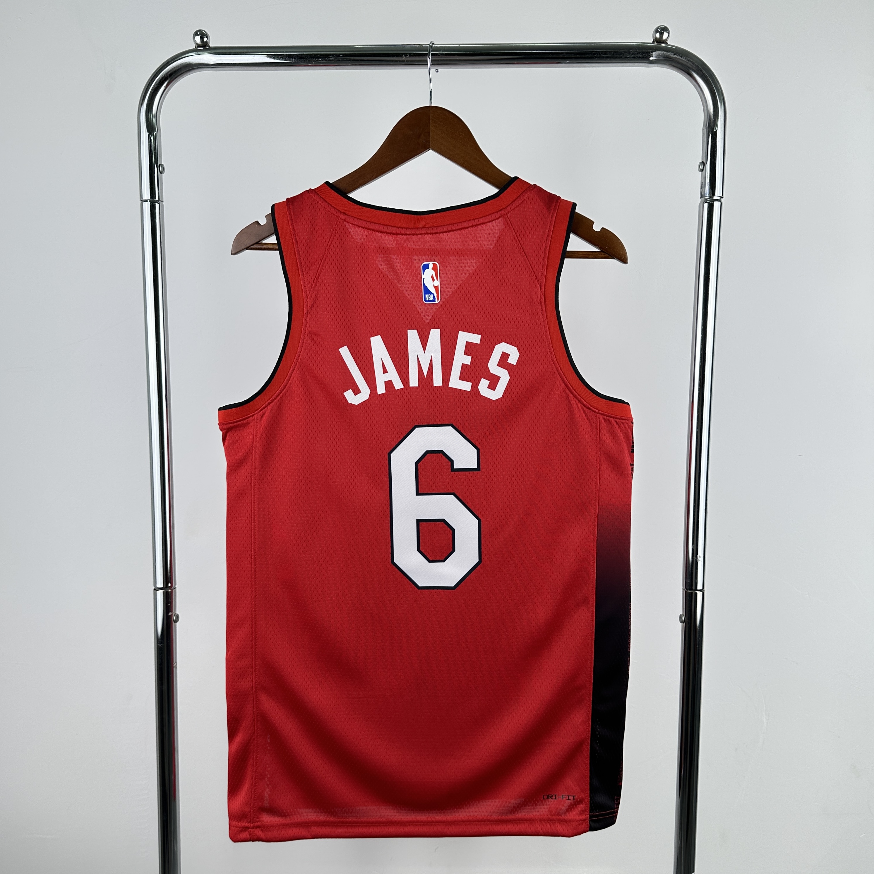 Men Miami Heat #6 James Red City Edition Season Nike 2025 NBA Jersey